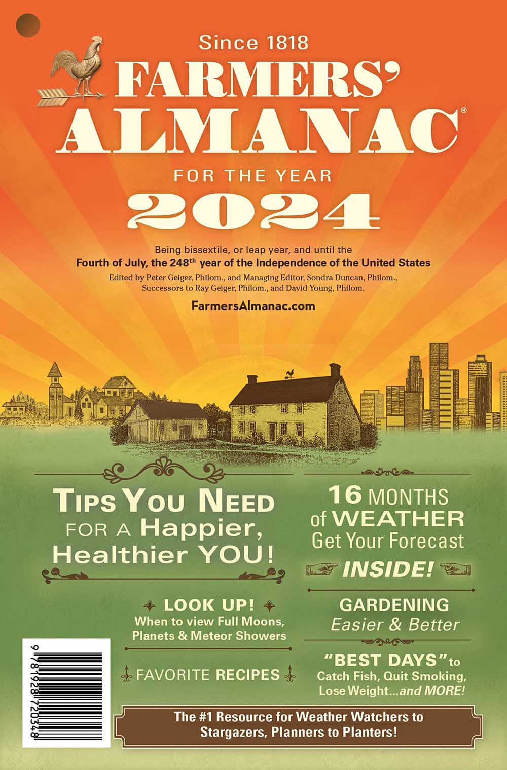 Farmers' Almanac 2024.